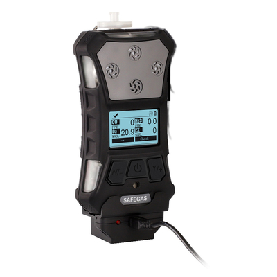 Man Down Alarm Personal Multi Gas Detector H2S LEL CO NH3 O2 For Mining Use