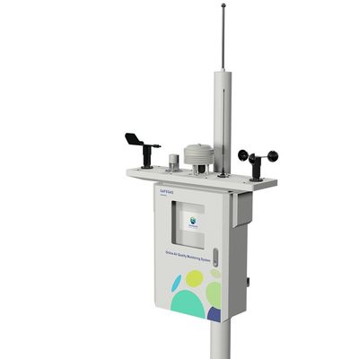 Industrial Air Quality Monitoring System with Multi-Gas Particle Monitoring, Real-Time Data Upload, and Outdoor Shield Protection