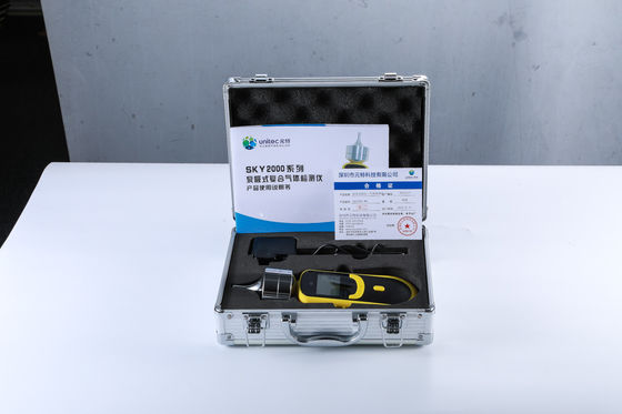 Safegas Portable Multi Gas Detector with Electrochemical Sensor IP66 Protection and Sound Light Vibration Alarm for Ambient Air Detection