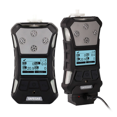 Portable 4 Gas Detector LEL CO H2S O2 ATEX IECEx Certified