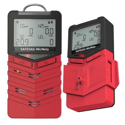 Portable Multi Gas Detector Fast Response 4 in 1 Detector O2 H2S CO LEL Data Logging