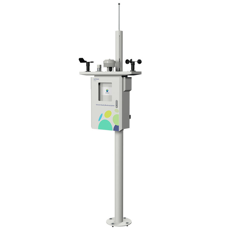 Industrial Air Quality Monitoring System with Multi-Gas Particle Monitoring, Real-Time Data Upload, and Outdoor Shield Protection