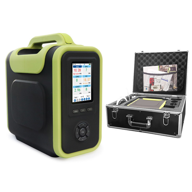 Portable Gas Analyzer with 1100°C Flue Gas Detection Modular Internal Structure and Multi-Pump System for CO SO2 NOX CO2 VOC Monitoring