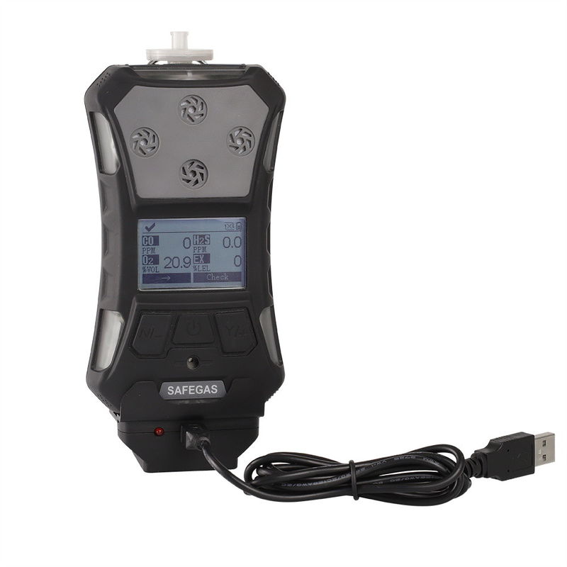 Built In Pump Multi Gas Detector VOC CO H2S O2 EX Gas Analyzer For Safety Purpose IECEX ATEX CE
