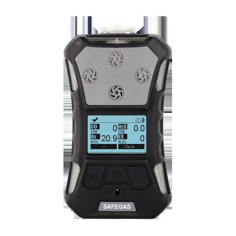 SO2 H2S CO O2 %LEL Multi Gas Detector IP67 Portable Detector TWA STEL Alarm IECEX ATEX